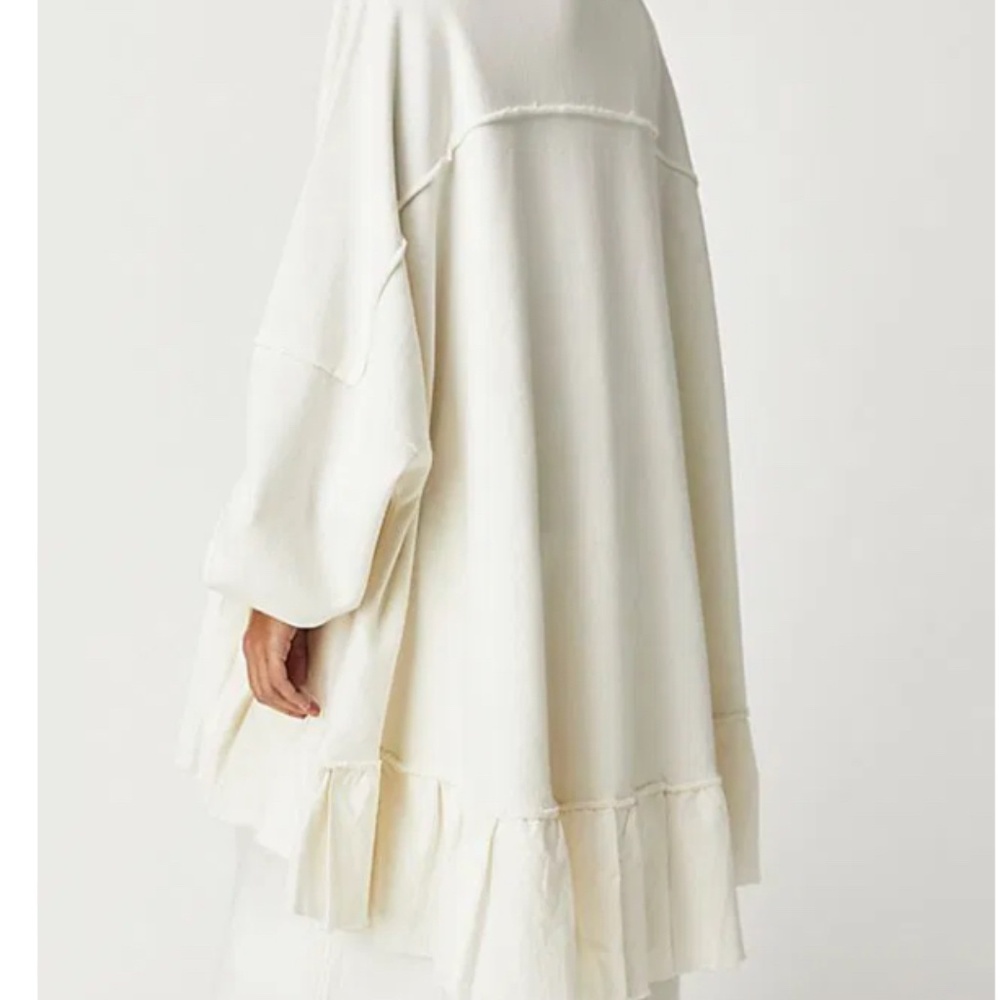 Free People Button Down Sweatshirt